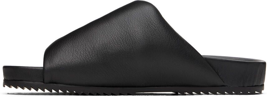 Rick Owens Kids Black Puffer Slides - Picture 4