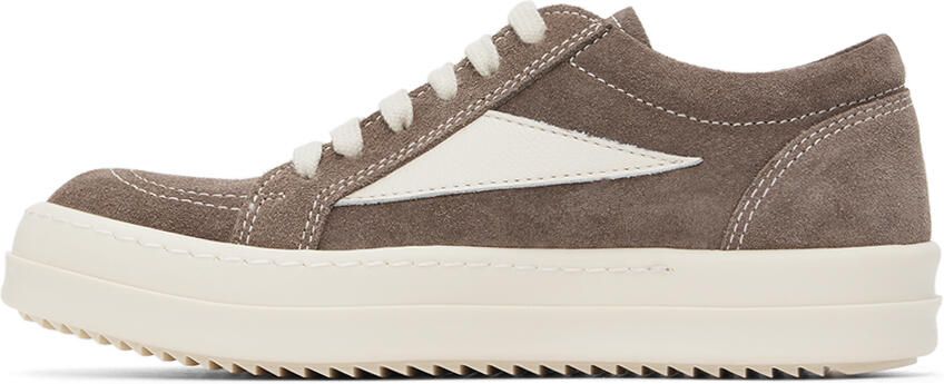 Rick Owens Kids Gray & Off-White Vintage Sneakers - Picture 3