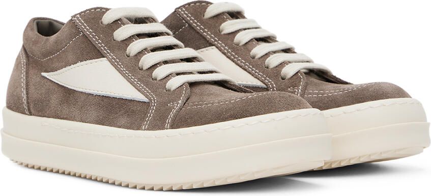 Rick Owens Kids Gray & Off-White Vintage Sneakers - Picture 2