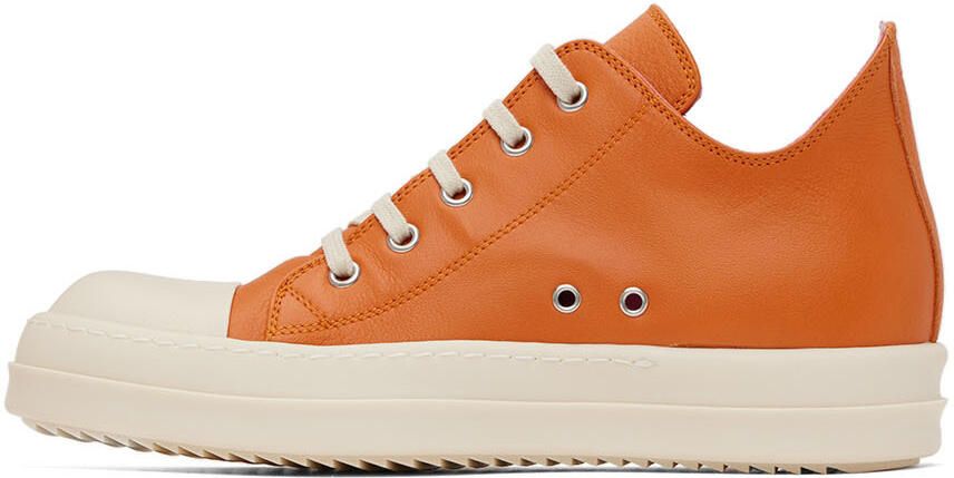Rick Owens Kids Orange Low Sneakers - Picture 3