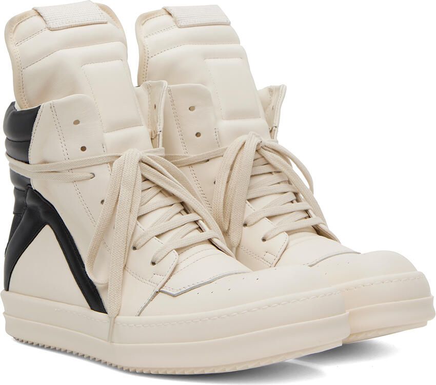 Rick Owens Off-White Geobasket Sneakers - Picture 3
