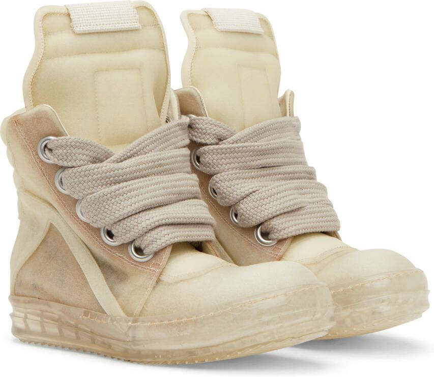 Rick Owens Off-White Geobasket Sneakers - Picture 2