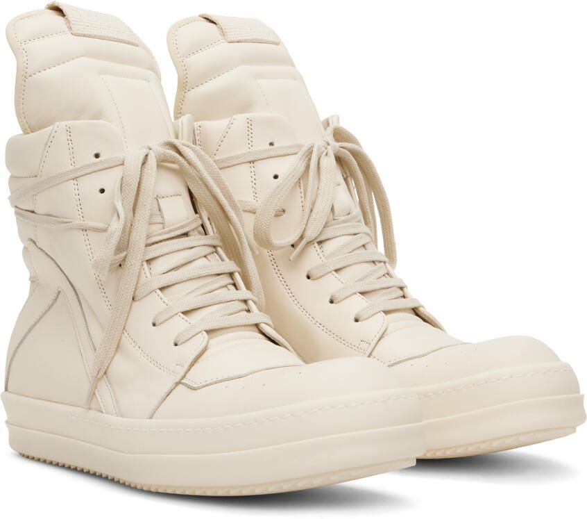 Rick Owens Off-White Geobasket Sneakers - Picture 3