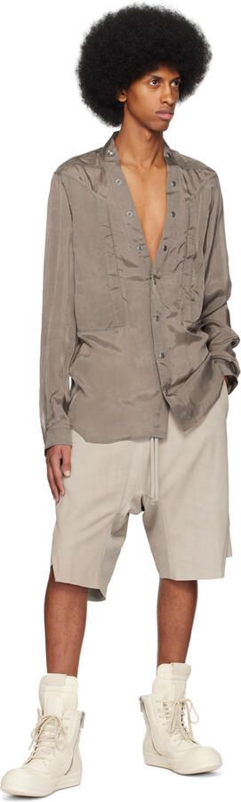 Rick Owens Off-White Geobasket Sneakers - Picture 4