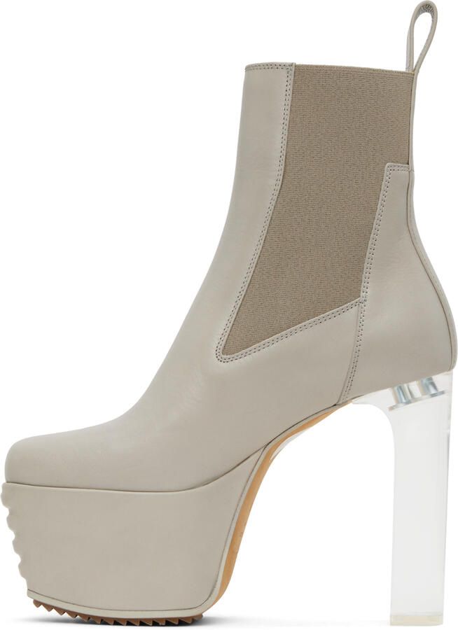 Rick Owens Off-White Minimal Grill Beatle Boots