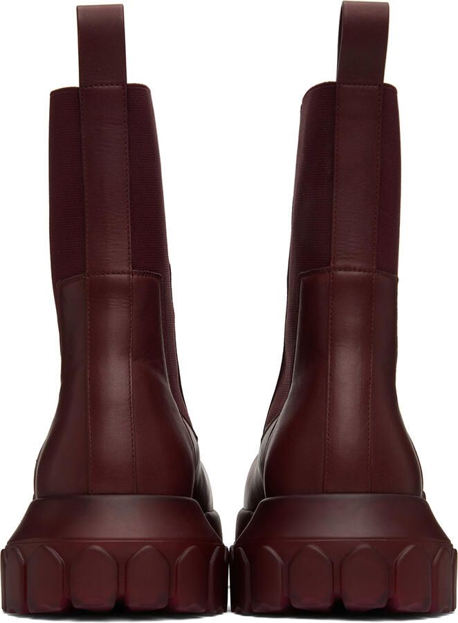 Rick Owens Pink Edfu Beatle Bozo Tractor Chelsea Boots - Picture 3