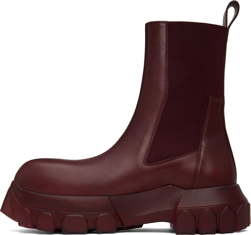 Rick Owens Pink Edfu Beatle Bozo Tractor Chelsea Boots - Picture 2