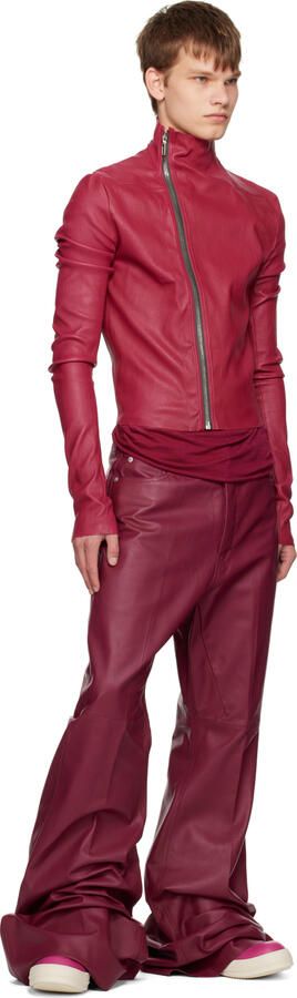 Rick Owens Pink Geobasket Sneakers - Picture 4