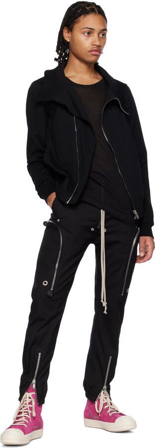 Rick Owens Pink Leather High Sneakers - Picture 7