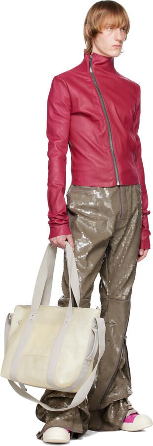 Rick Owens Pink Zip-Up Sneakers - Picture 8