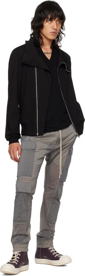 Rick Owens Purple High Sneakers - Picture 4