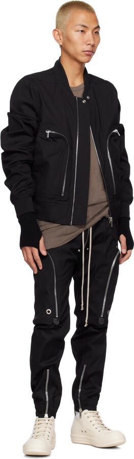 Rick Owens White Leather Low Sneakers - Picture 4