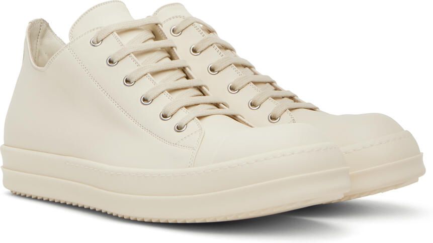 Rick Owens White Low Sneakers