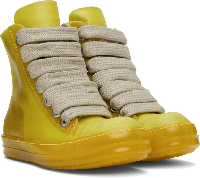 Rick Owens Black & Off-White Geth Sneakers - Picture 2