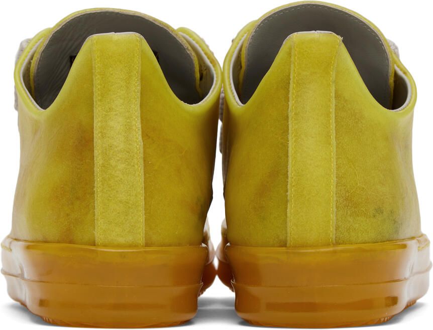 Rick Owens Yellow Low Sneakers