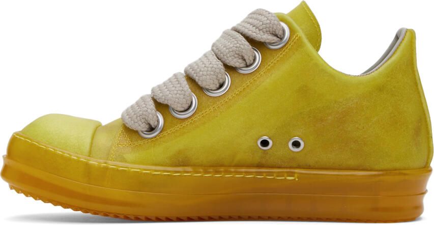 Rick Owens Yellow Low Sneakers - Picture 3