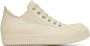 Rick Owens White Leather Low Sneakers - Thumbnail 1