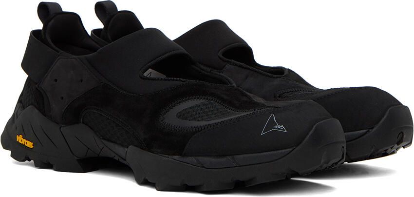 ROA Black Cutout Sneakers - Picture 2