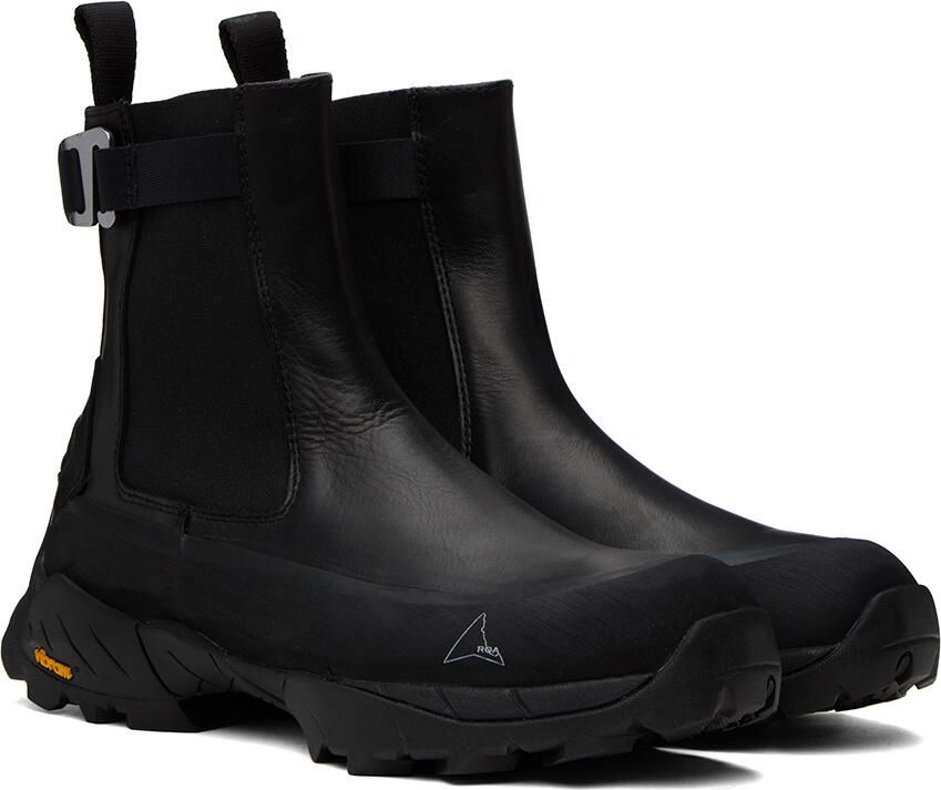ROA Black Toe Cap Chelsea Boots - Picture 2