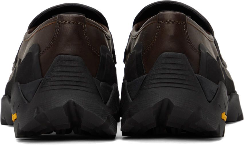 ROA Brown Printed Loafers