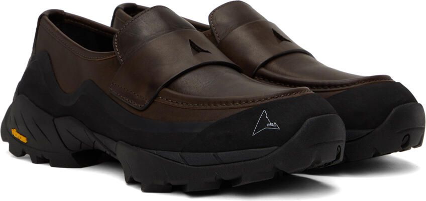 ROA Brown Printed Loafers - Picture 2