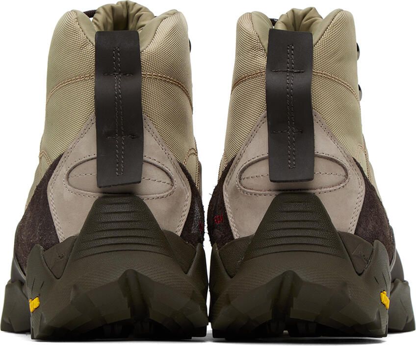 ROA Taupe & Brown Andreas Strap Boots - Picture 2