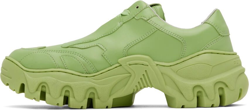 Rombaut Green Boccaccio II Apple Leather Sneakers - Picture 2