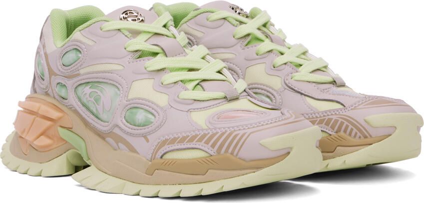 Rombaut Purple & Green Nucleo Sneakers - Picture 2