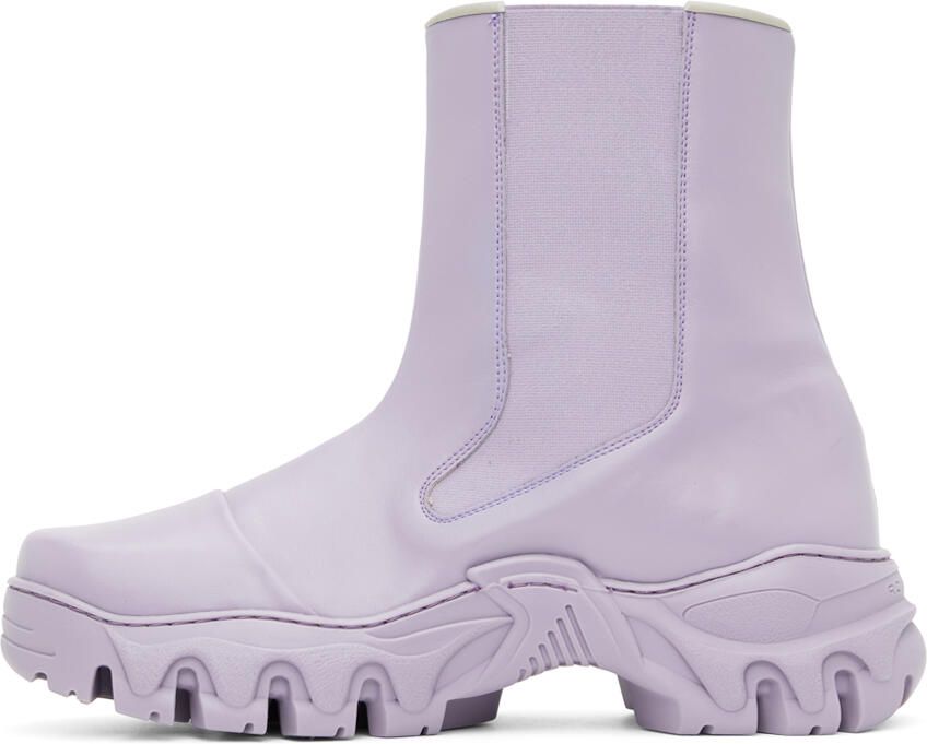 Rombaut Purple Boccaccio II Apple Leather Chelsea Boots - Picture 6
