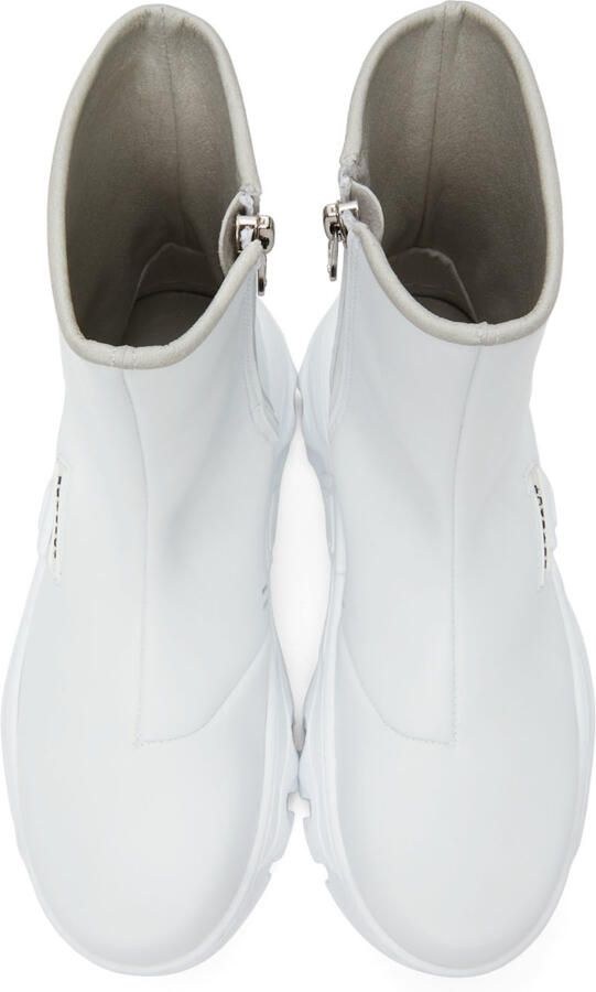 Rombaut White Future Leather Boccaccio II Lite Ankle Boots - Picture 4