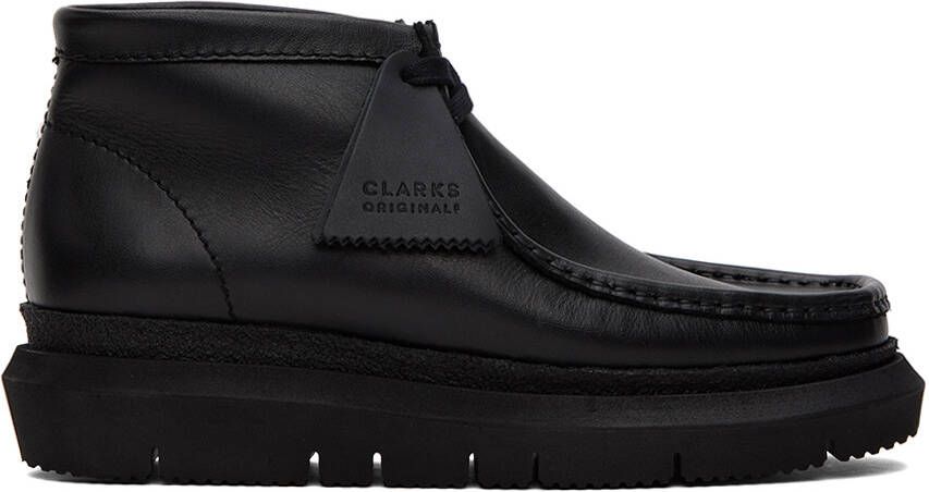 Sacai Black Clarks Originals Edition Hybrid Wallabee Desert Boots