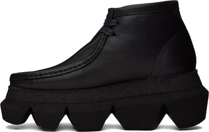 Sacai Black Clarks Originals Edition Hybrid Wallabee Derbys - Picture 3