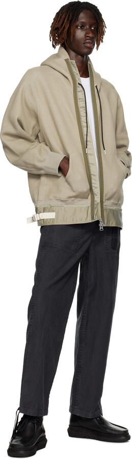 Sacai Black Clarks Originals Edition Hybrid Wallabee Desert Boots - Picture 4