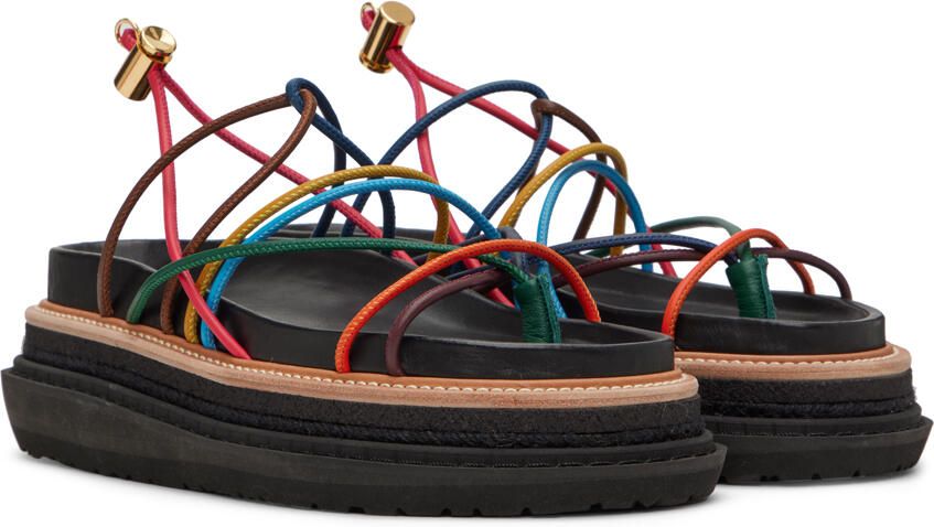 Sacai Black Platform Sandals - Picture 2
