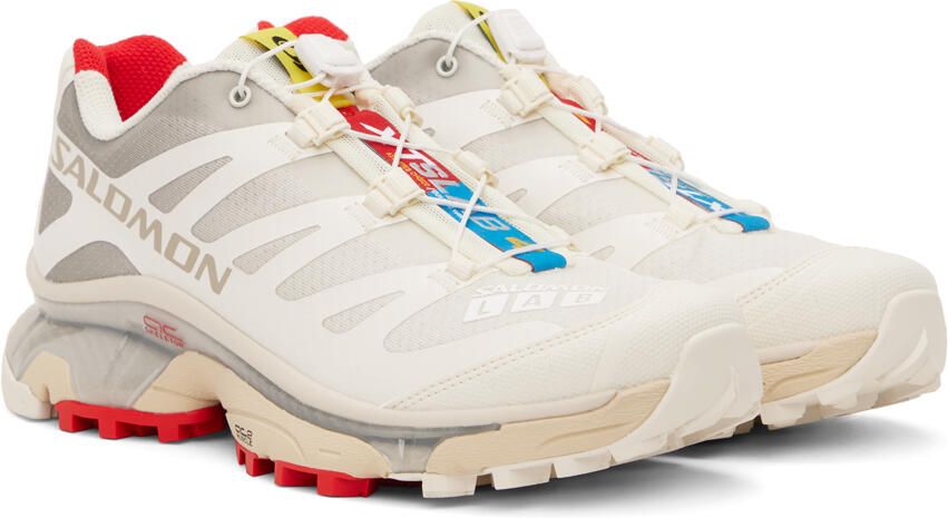 Salomon White & Beige XT-4 OG Sneakers - Picture 3