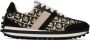 Salvatore Ferragamo Black & Beige Monogram Sneakers - Thumbnail 1
