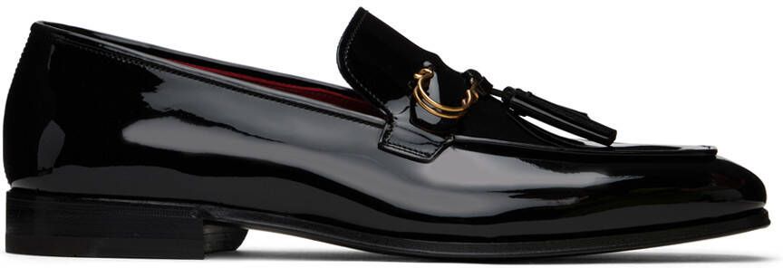 Ferragamo Black Giuseppe Leather Loafers