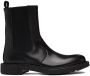 Salvatore Ferragamo Black Leather Chelsea Boots - Thumbnail 1