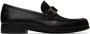 Salvatore Ferragamo Black Nilo Loafers - Thumbnail 1