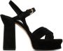 Ferragamo Black Sonya Heeled Sandals - Thumbnail 1