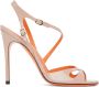 Santoni Pink Open Toe Heeled Sandals - Thumbnail 1