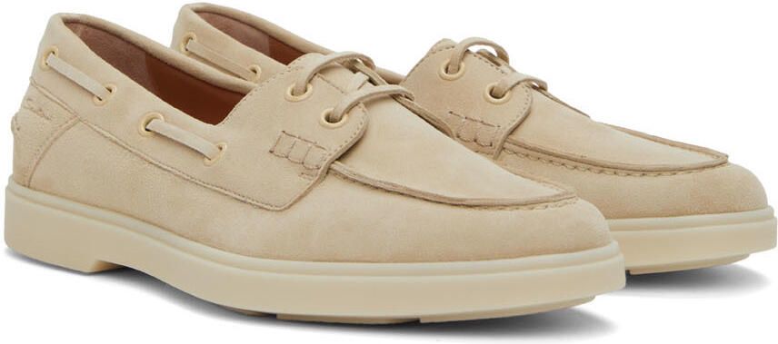 Santoni Beige Facade Loafers - Picture 2