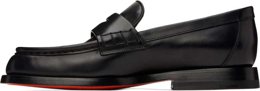 Santoni Black College Loafers - Picture 3