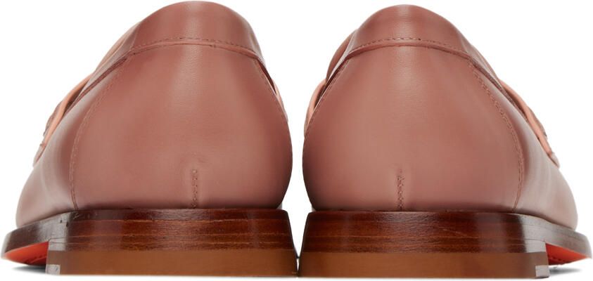 Santoni Pink College Loafers