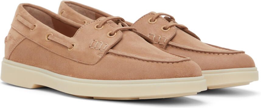 Santoni Tan Facade Loafers - Picture 2