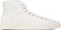 Santoni White Embossed High-Top Sneakers - Thumbnail 1