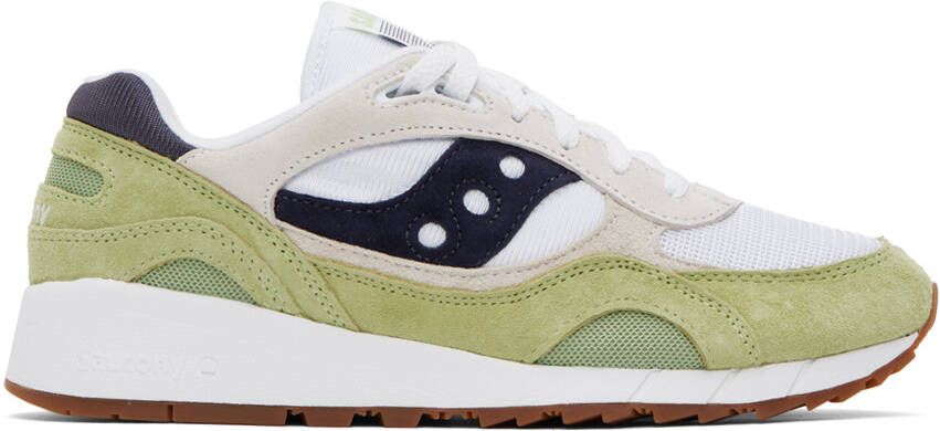 Saucony Green & White Shadow 6000 Sneakers
