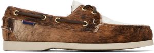 Sebago Brown Docksides Portland Raw Boat Shoes