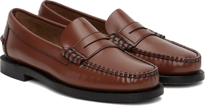 Sebago Brown Classic Dan Loafers - Picture 1