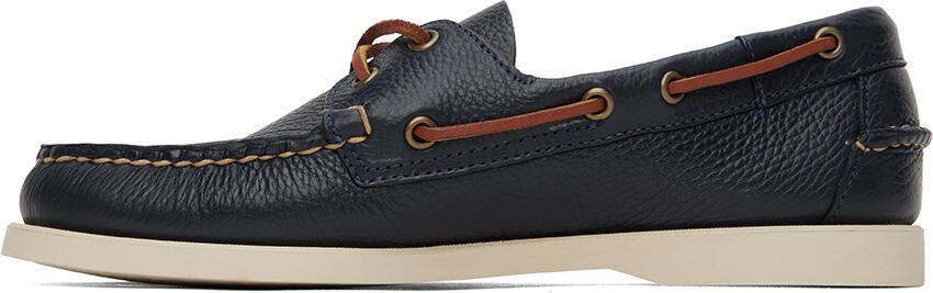 Sebago Navy Portland Martellato Boat Shoes - Picture 4